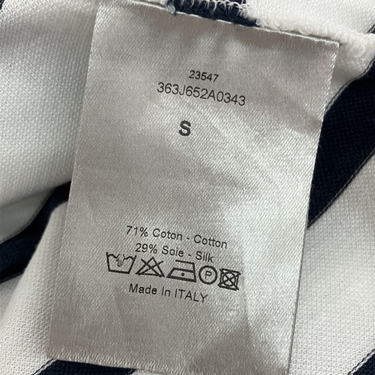 Dior Homme ボーダー半袖Tシャツ363J652A0343 古着・中古-6枚目のアイテム画像