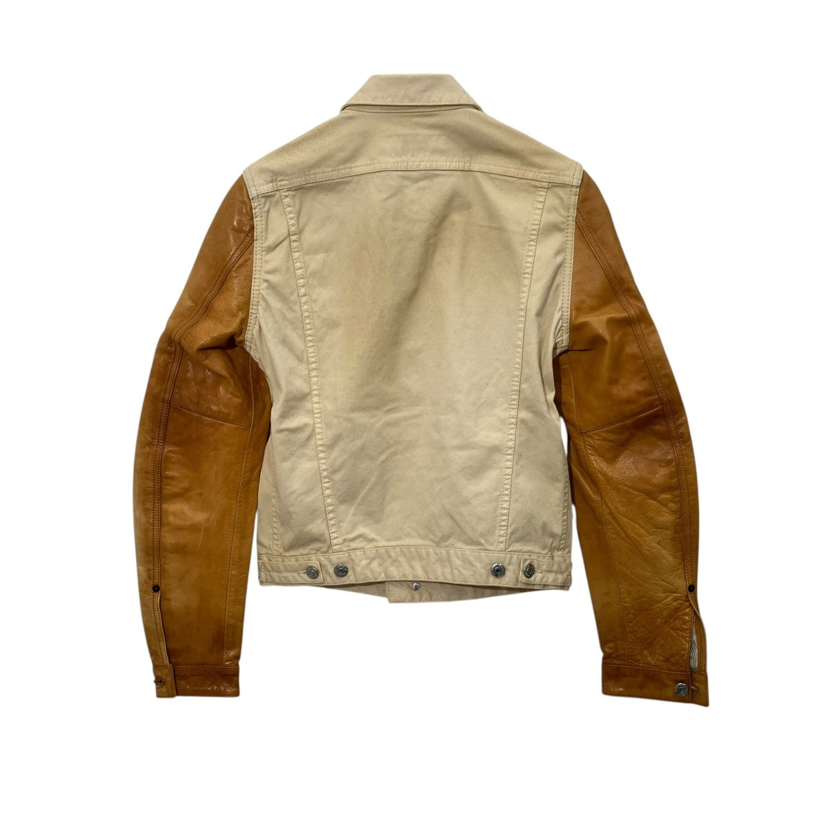 DSQUARED2 レザー切替デニムジャケットS74AM0454 古着・中古-2枚目のアイテム画像