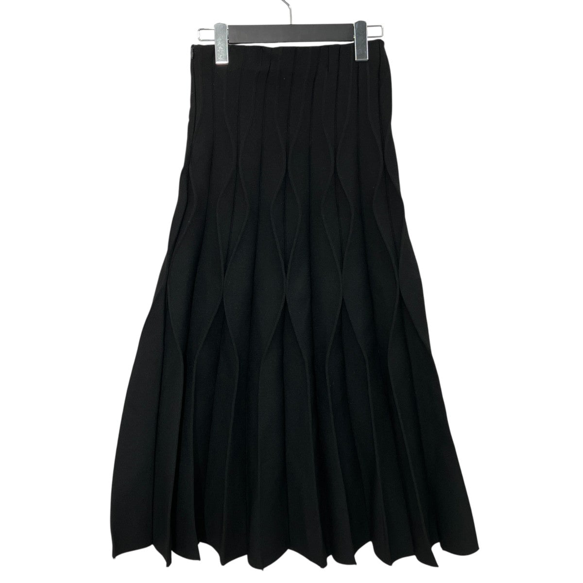 AMERI WAVE PLEATS KNIT SKIRTニットスカート01320960360 古着・中古-2枚目のアイテム画像