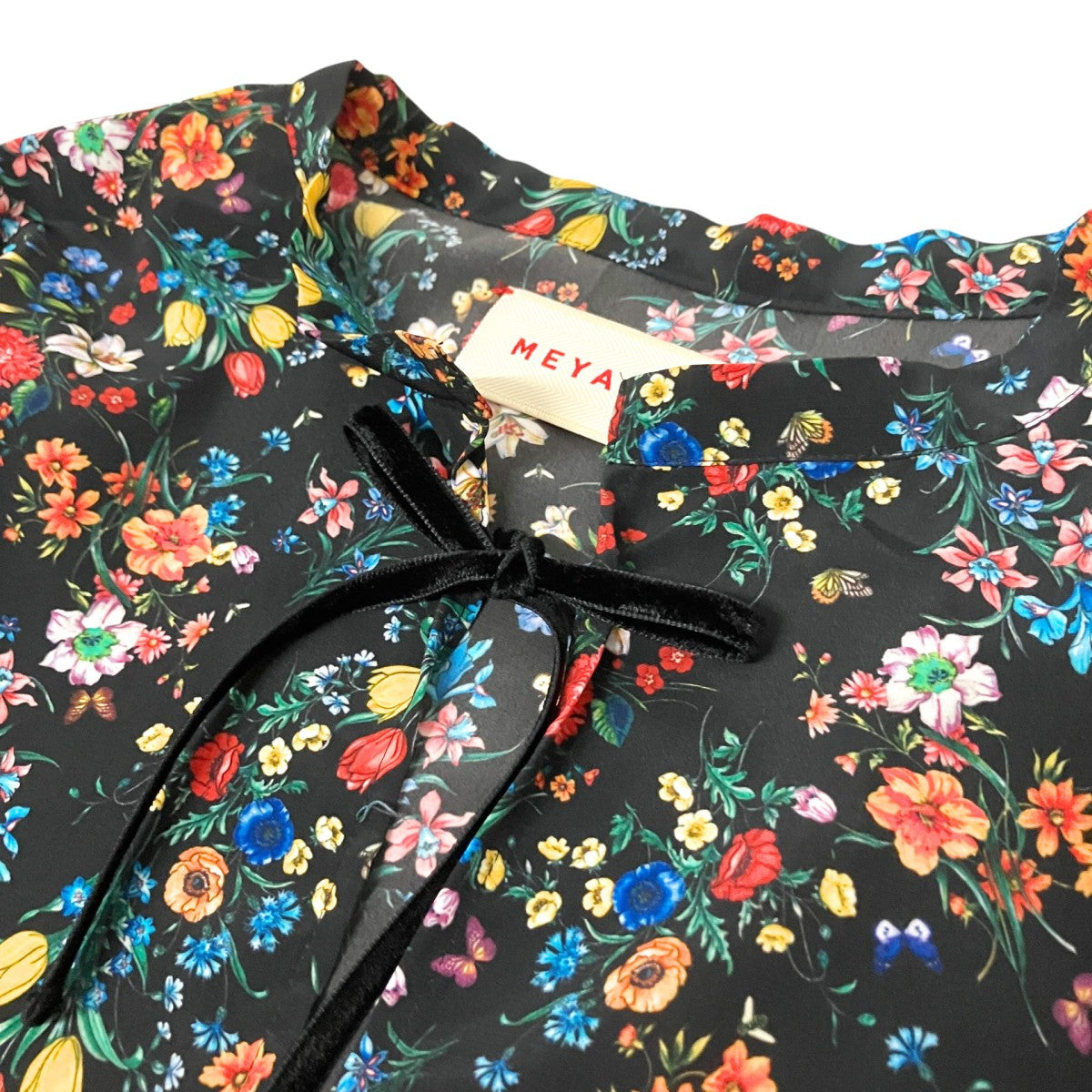 BLOUSE JACKET (FLOWER)花柄長袖ブラウスMEY 2321