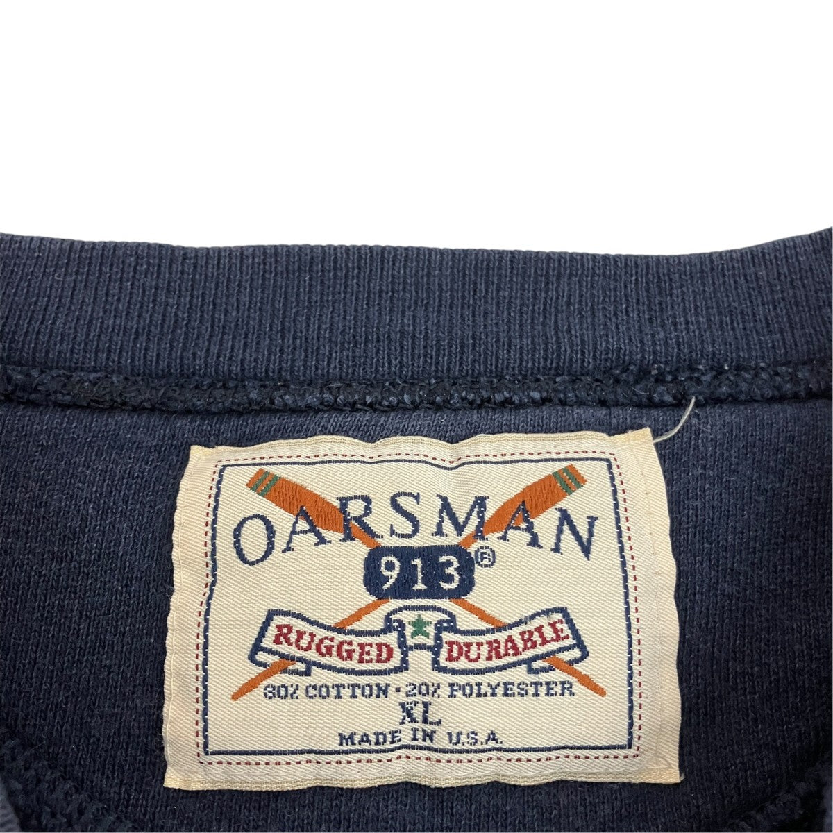 OARSMAN 90s USA製クルーネックスウェット 古着・中古-5枚目のアイテム画像
