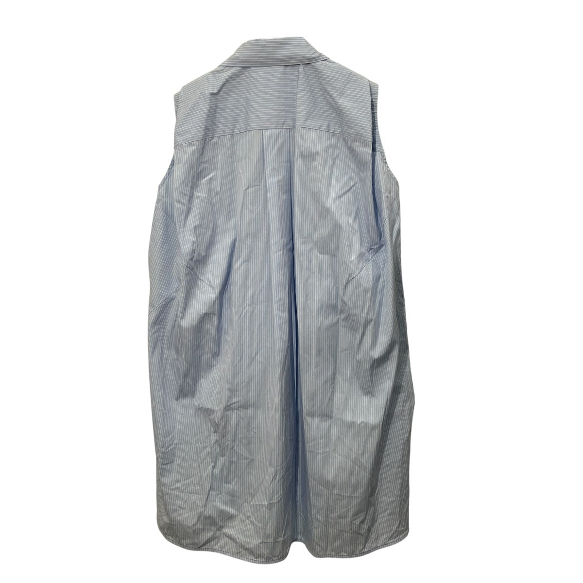25SSShirt dressストライプノースリーブシャツワンピース2510207649 25-07649