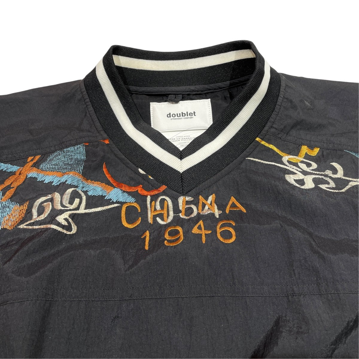 doublet BREAK UP EMBROIDERY TRACK PULLOVERナイロンシャツ18SS06SH46 古着・中古-3枚目のアイテム画像
