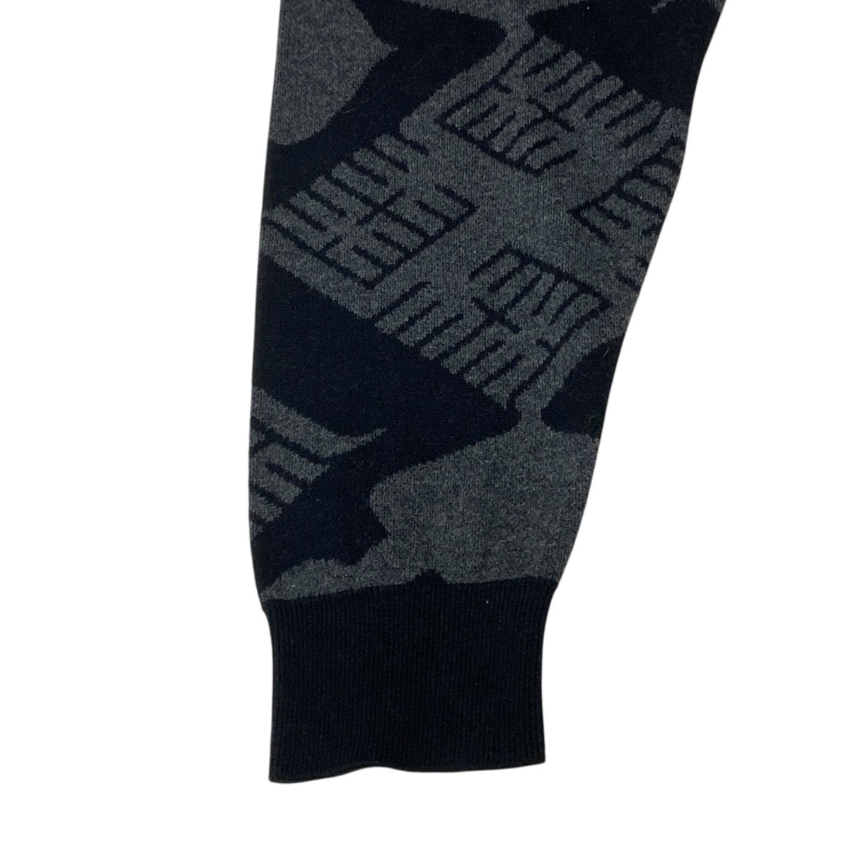 BUDSPOOL×GAKKIN 花罰家紋 COTTON KNIT JACQUARD SWEATER総柄ニット 古着・中古-4枚目のアイテム画像
