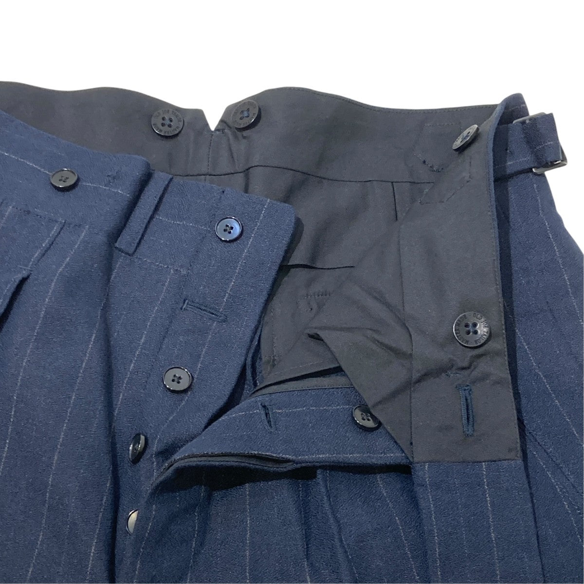 DOUBLE-PLEATED SMARTY TROUSERストライプ251OJ-PT02