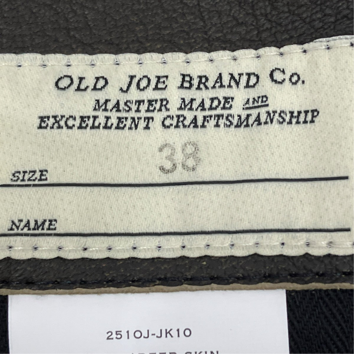 OLD JOE ＆ Co． PATINA DEERSKIN HERCULES JACKET 251OJ-JK10 古着・中古-7枚目のアイテム画像