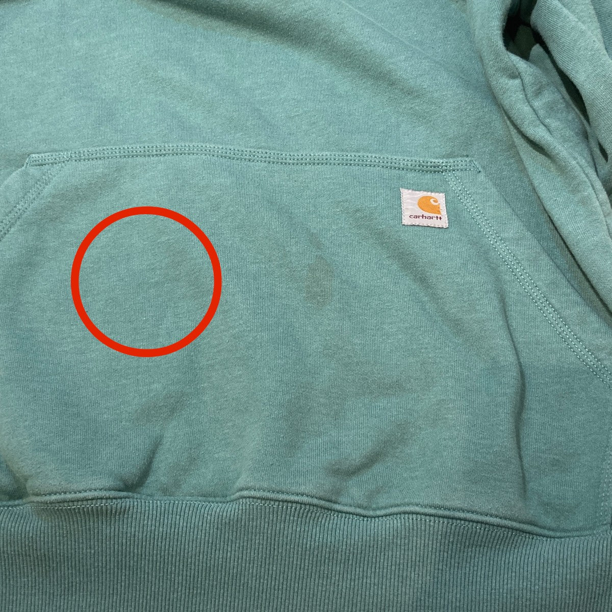 CarHartt ハーフジップパーカーTS0617-M 古着・中古-5枚目のアイテム画像