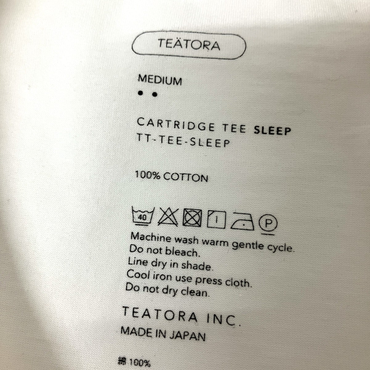 CARTRIDGE TEE ? SLEEP半袖Tシャツ