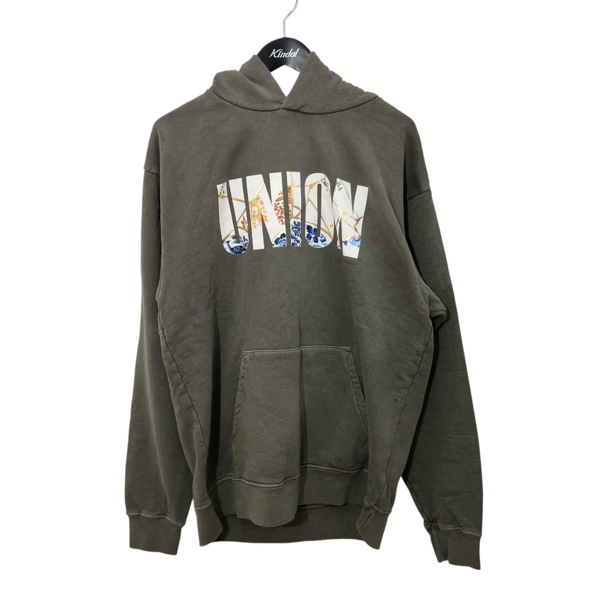UNION UNION TOKYO 4th UNION ORIGINAL CRACKED HOODプルオーバーパーカー22S1100071000521 古着・中古-1枚目のアイテム画像