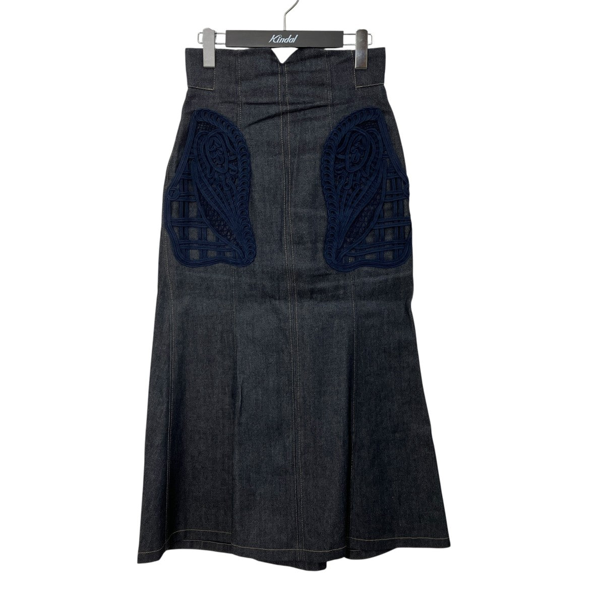 Cord Embroidery Detail Denim SkirtデニムスカートMM24FW-SK092