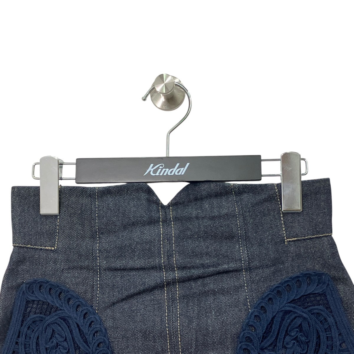 Cord Embroidery Detail Denim SkirtデニムスカートMM24FW-SK092