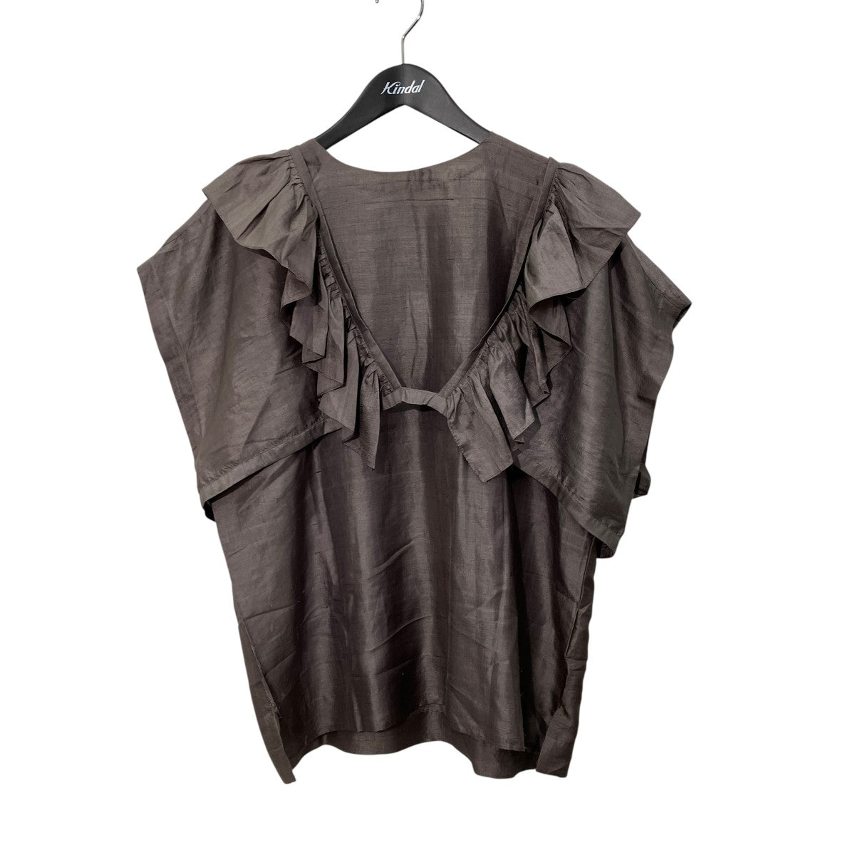 22SSSilk Back button blouse ＆ gilet半袖ブラウス