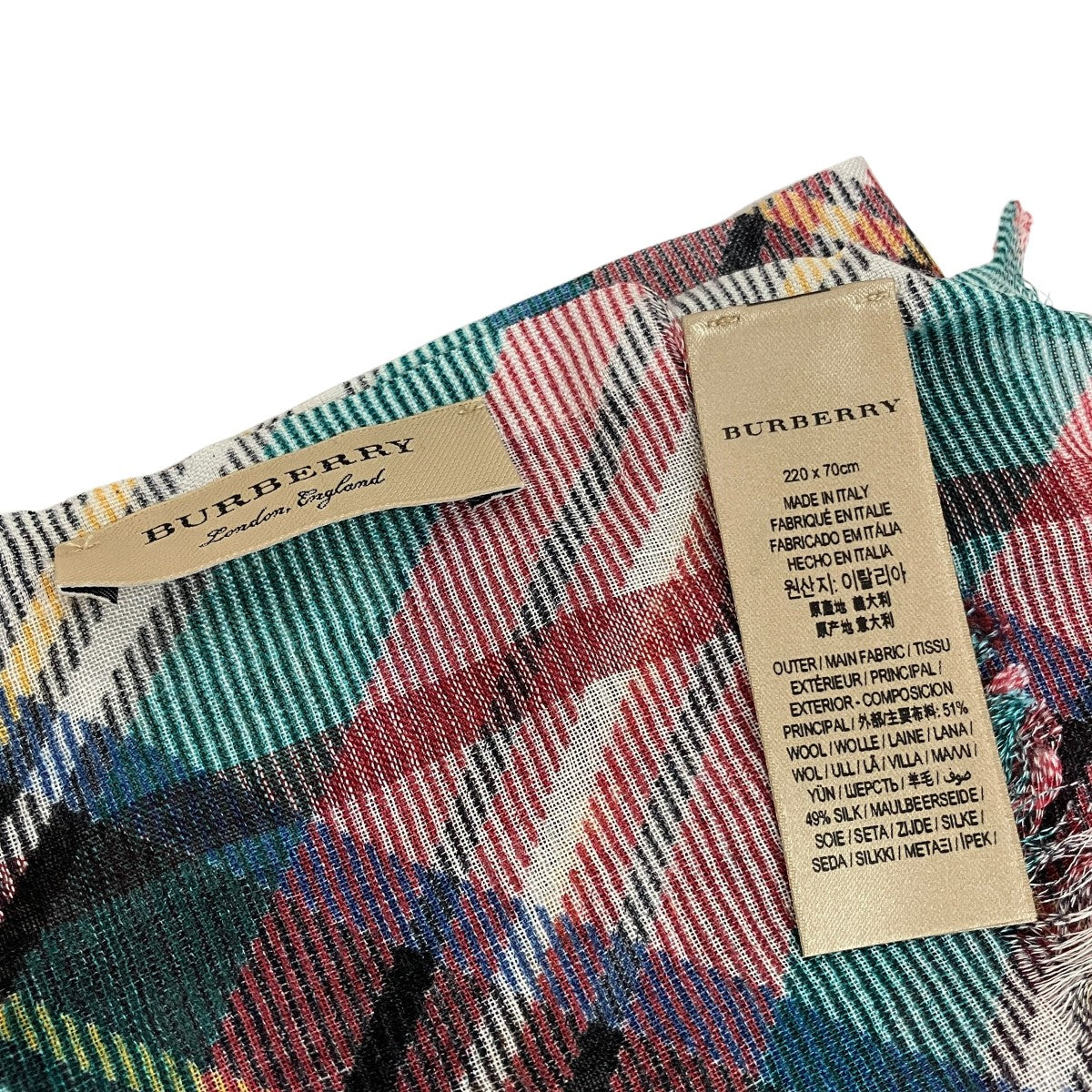 BURBERRY チェックストール4069974 古着・中古-3枚目のアイテム画像