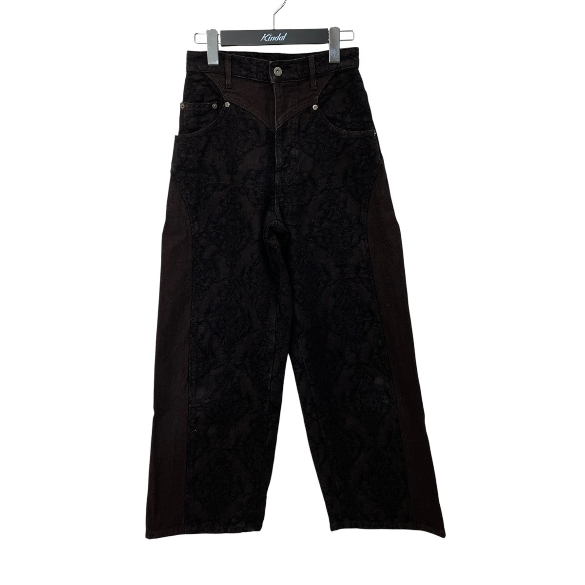 STUDIOUS別注 DAMASK-PRINT DENIM CURVE-FIT HIGH-RISE JEANSデニムパンツFTC262-0620
