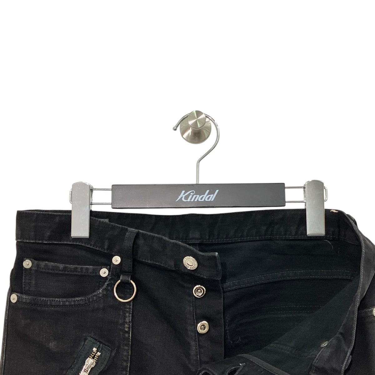 SKINNY ZIP＆STRAPS DENIM PANTSスキニーデニムパンツKLMD-009-44-95