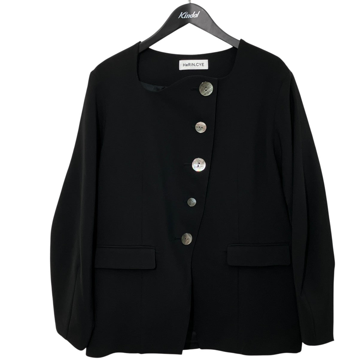 HeRIN．CYE Wave neck jacketジャケット530ISM30-1671 古着・中古-1枚目のアイテム画像