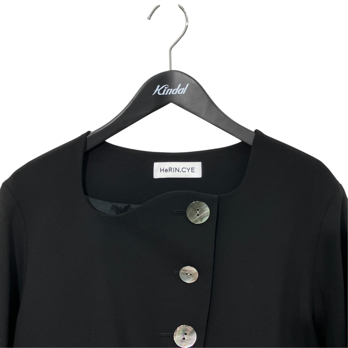 HeRIN．CYE Wave neck jacketジャケット530ISM30-1671 古着・中古-3枚目のアイテム画像