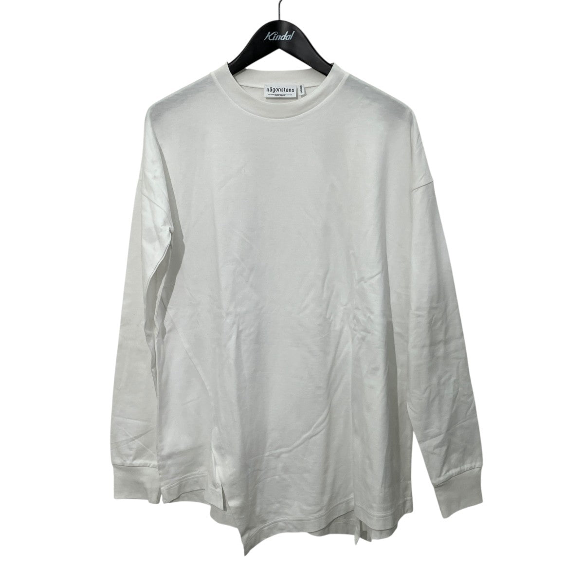 nagonstans asymmetry layered long-sleeves t-shirtロングスリーブTシャツ470HA680-1670 古着・中古-1枚目のアイテム画像