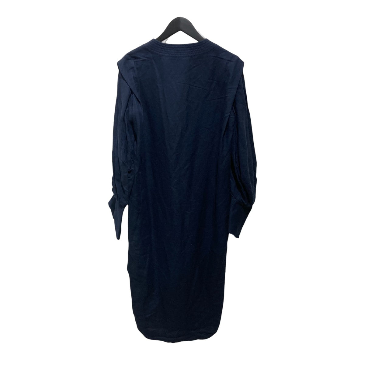 Volumed Sleeve Linen Rayon V-Neck DressワンピースMM21PS-DR711
