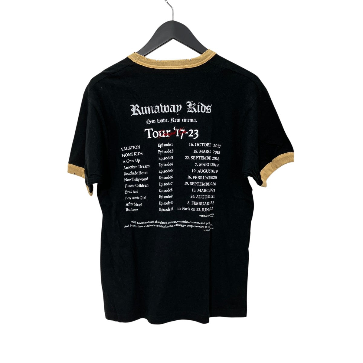 DAIRIKU New Trim TeeリンガーTシャツ23SS C-4 古着・中古-2枚目のアイテム画像