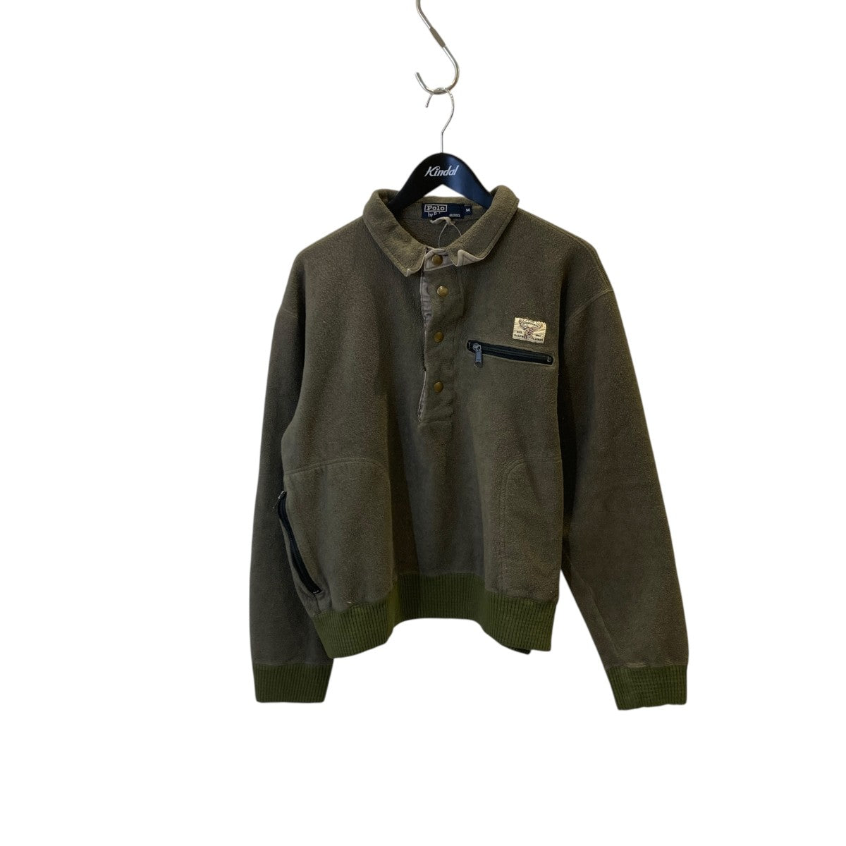 POLO RALPH LAUREN USA製 POLO SPORTSMAN 鹿ロゴフリースジャケット 古着・中古-1枚目のアイテム画像