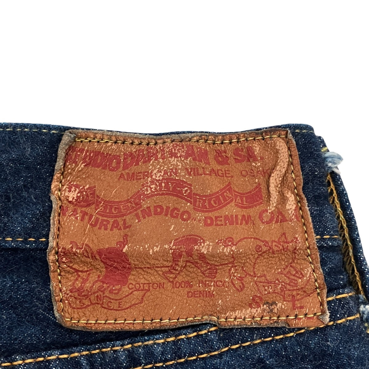 NATURAL INDIGO REGULAR STRAIGHT JEANSデニムパンツMAR-014