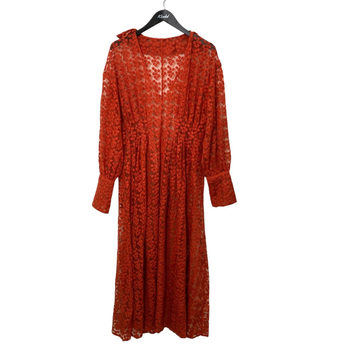 VINTAGE LIKE SHEER FLOWER DRESSワンピース02320541320