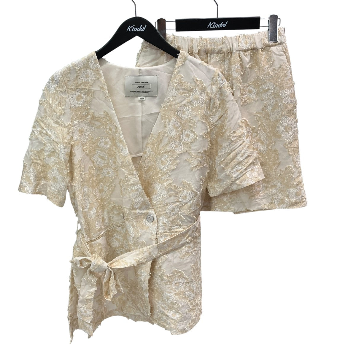 AMERI CUT JACQUARD JACKET SET UPセットアップジャケット／ハーフパンツ0126105610970 古着・中古-1枚目のアイテム画像