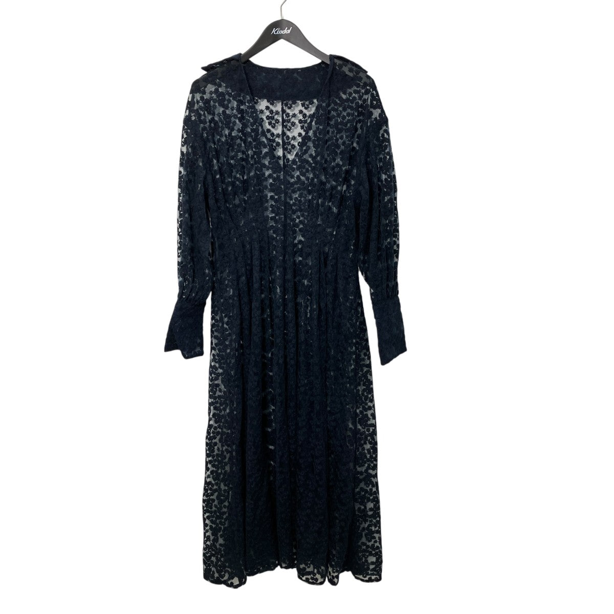 AMERI VINTAGE LIKE SHEER FLOWER DRESS長袖ワンピース02320541320 古着・中古-1枚目のアイテム画像