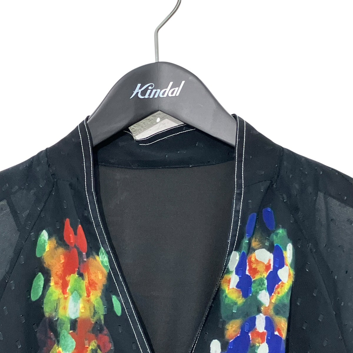 AMERI MEDI DECALCOMANIA CHIFFON DRESS長袖ワンピース0225105611270 古着・中古-3枚目のアイテム画像