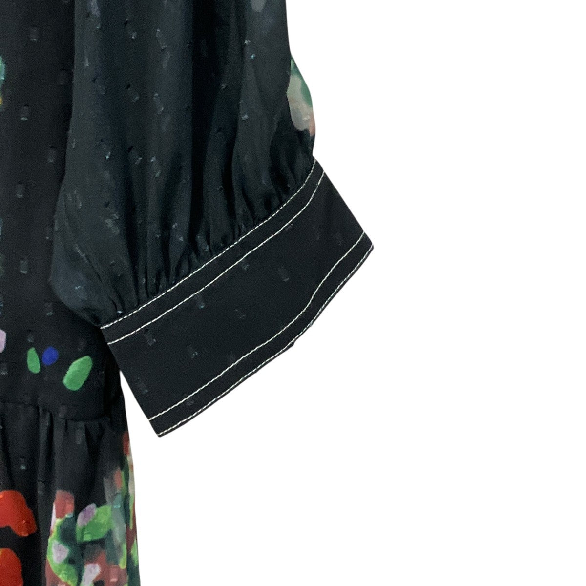AMERI MEDI DECALCOMANIA CHIFFON DRESS長袖ワンピース0225105611270 古着・中古-4枚目のアイテム画像