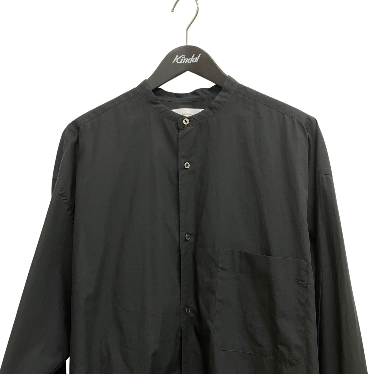 Broad L S Oversized Band Collar Shirt長袖シャツGM221-50116B