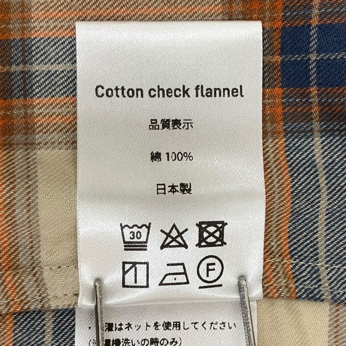 Cotton check flannelチェック長袖シャツCSH-4