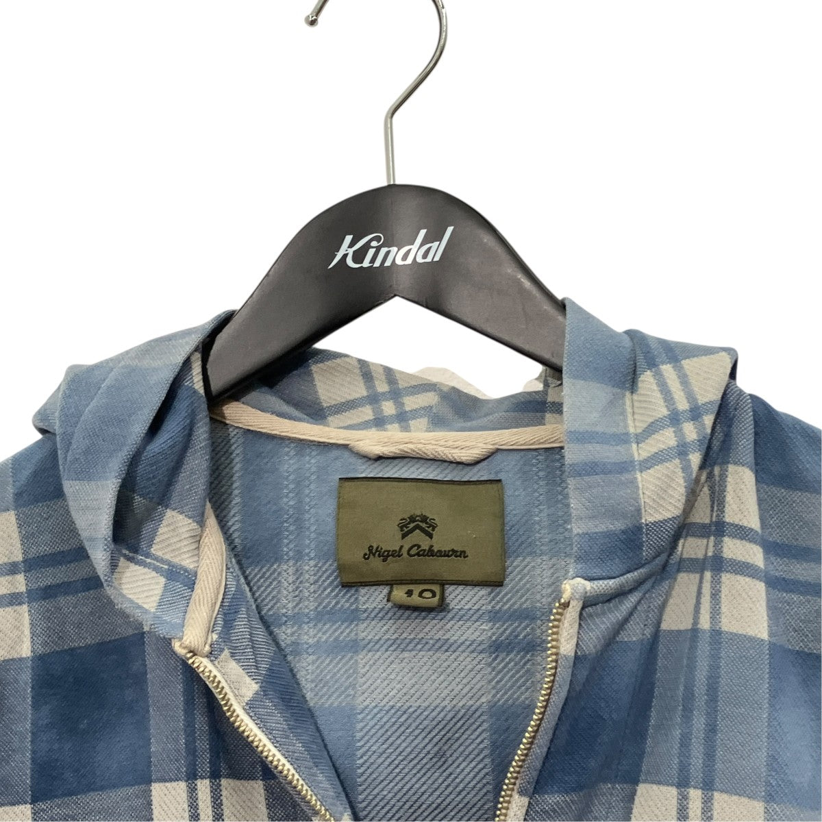 NIGEL CABOURN チェックジップパーカー8070030091 古着・中古-3枚目のアイテム画像