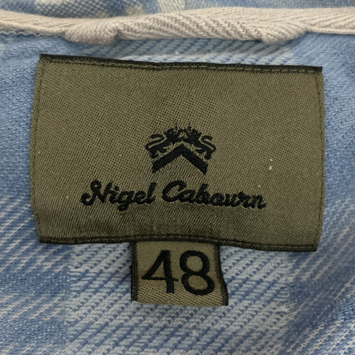 NIGEL CABOURN チェックジップパーカー8070030091 古着・中古-5枚目のアイテム画像