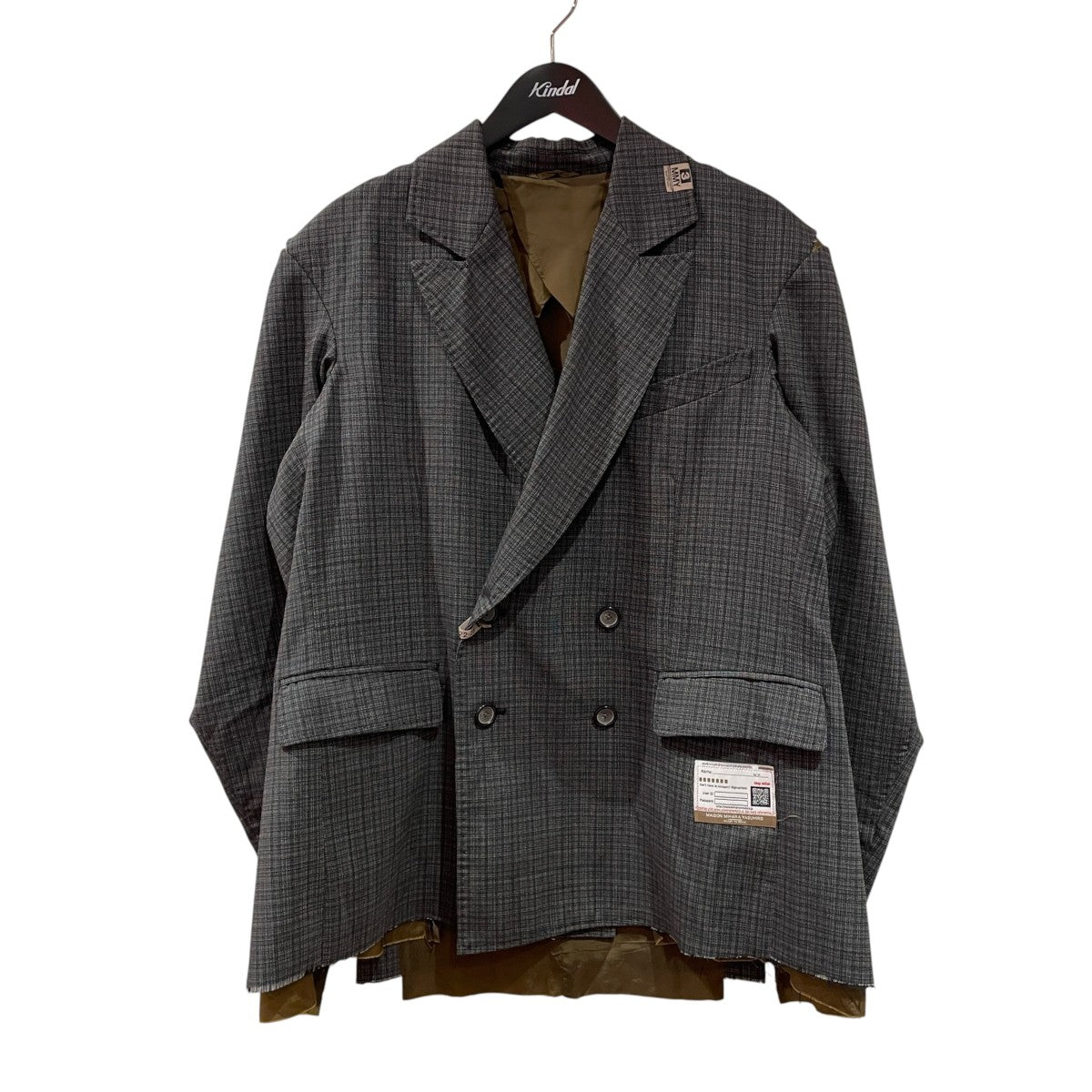 Maison MIHARA YASUHIRO ウールダブルブレストジャケットB09JK091 古着・中古-1枚目のアイテム画像