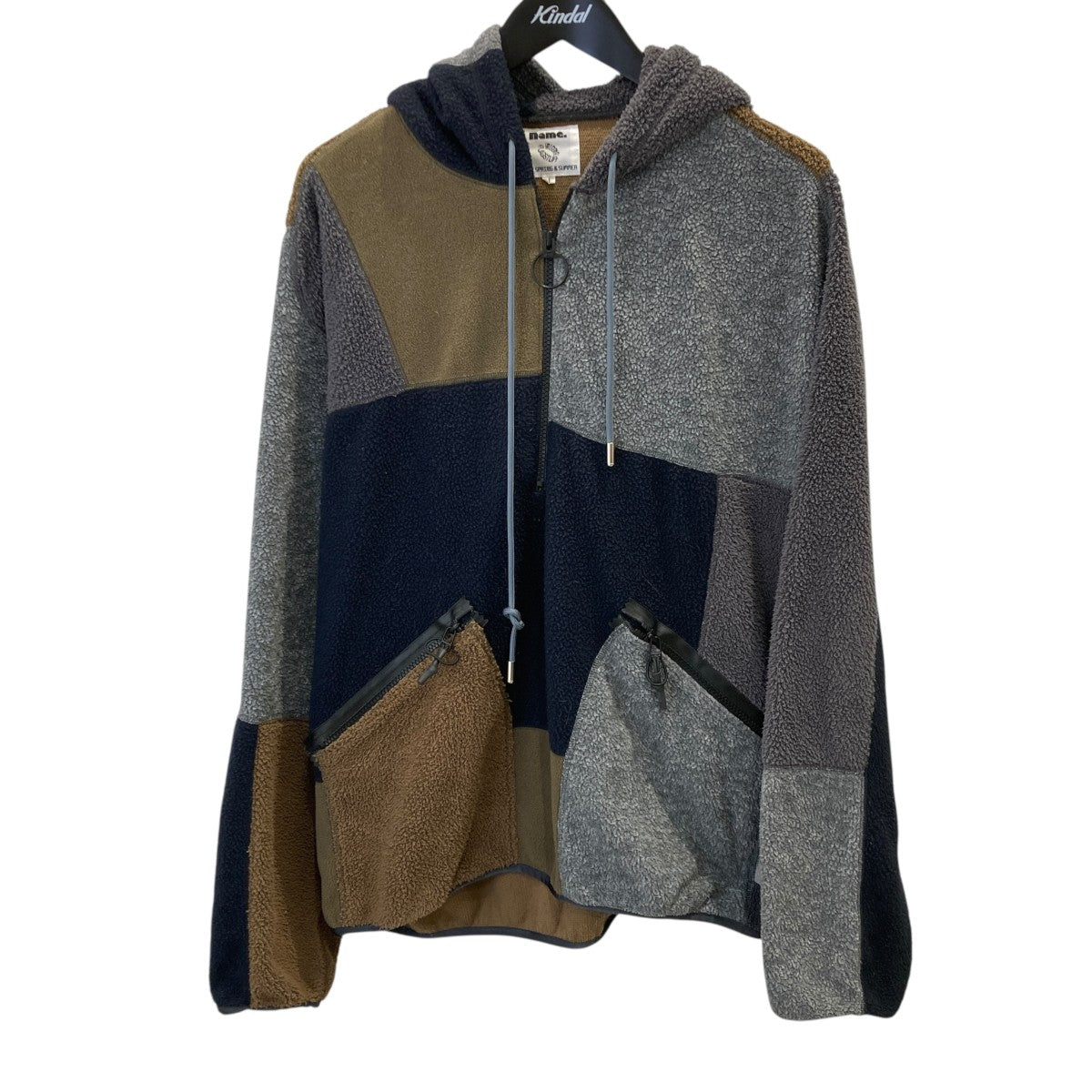 PATCHWORK FLEECE HALF ZIP PULLOVERボアジャケットNMCU-FS21SS-001