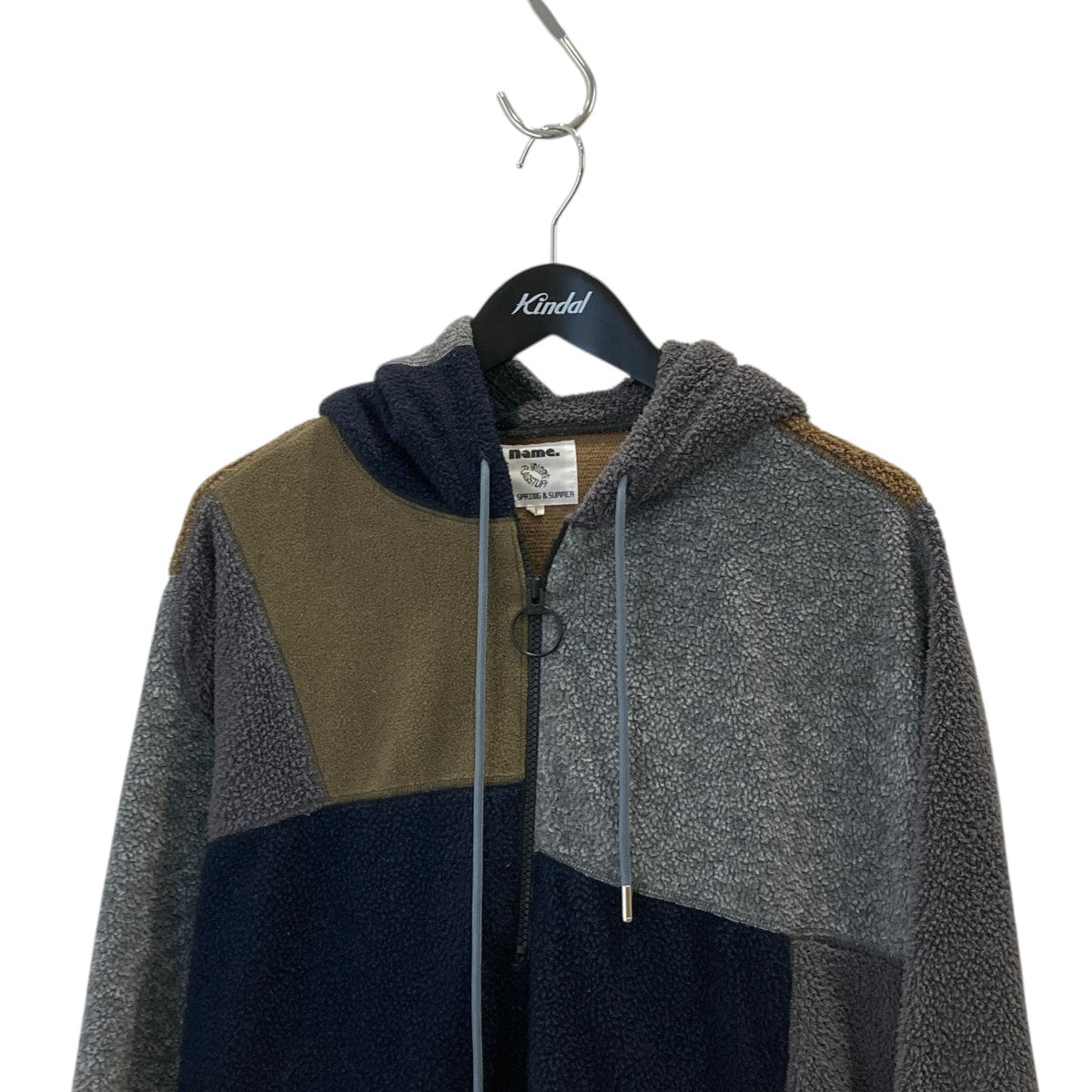 PATCHWORK FLEECE HALF ZIP PULLOVERボアジャケットNMCU-FS21SS-001
