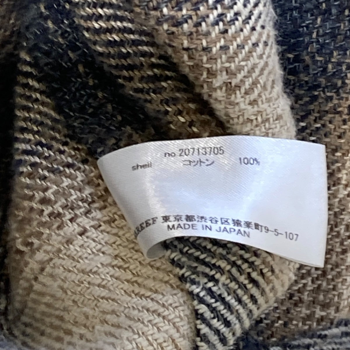 別注チェック長袖シャツ20713705