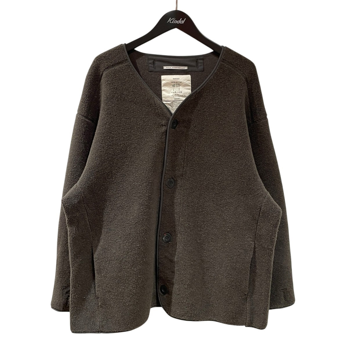 Graphpaper 21AWWool Boa Liner BlousonボアジャケットGM213-70207 古着・中古-1枚目のアイテム画像