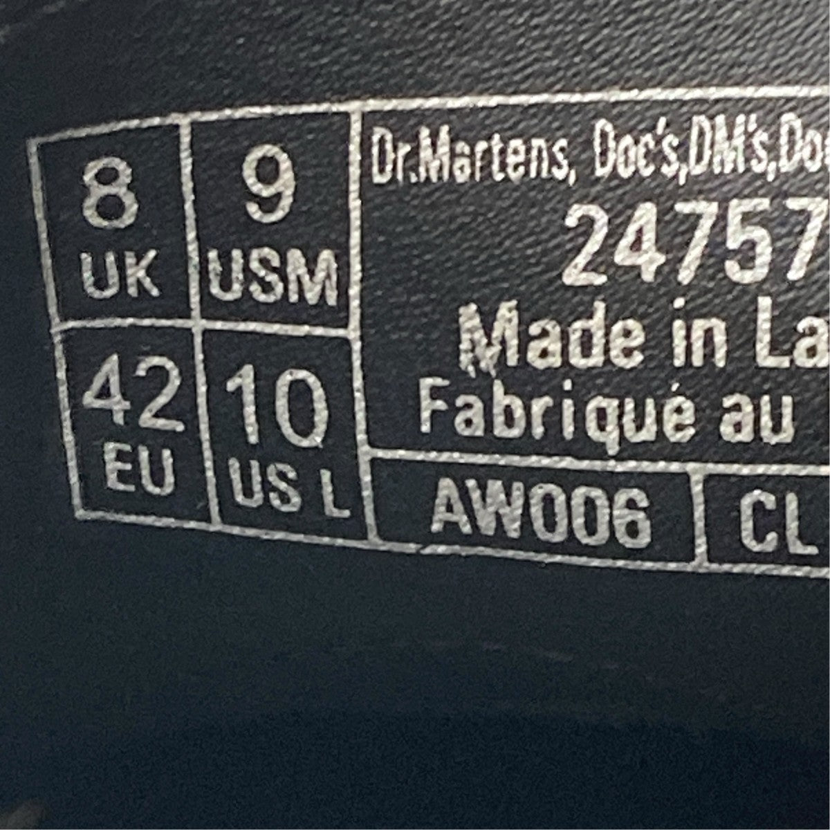 Dr．Martens ホワイトステッチ 3 ホール シューズシューズ24757 古着・中古-7枚目のアイテム画像