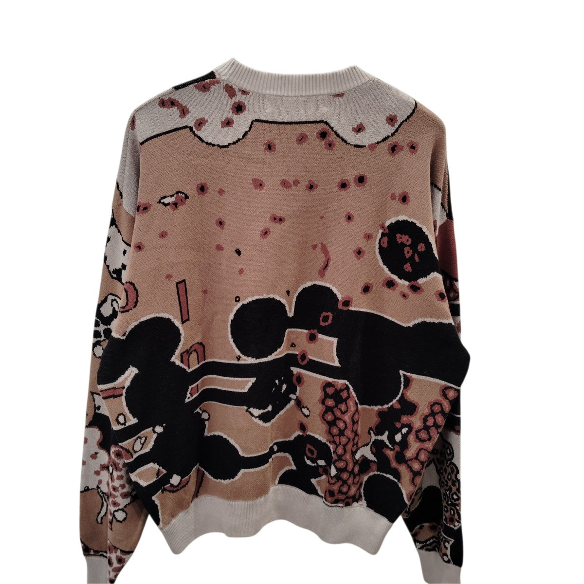 BAL Jacquard Cotton Crew Neck Sweaterニットセーター 古着・中古-3枚目のアイテム画像