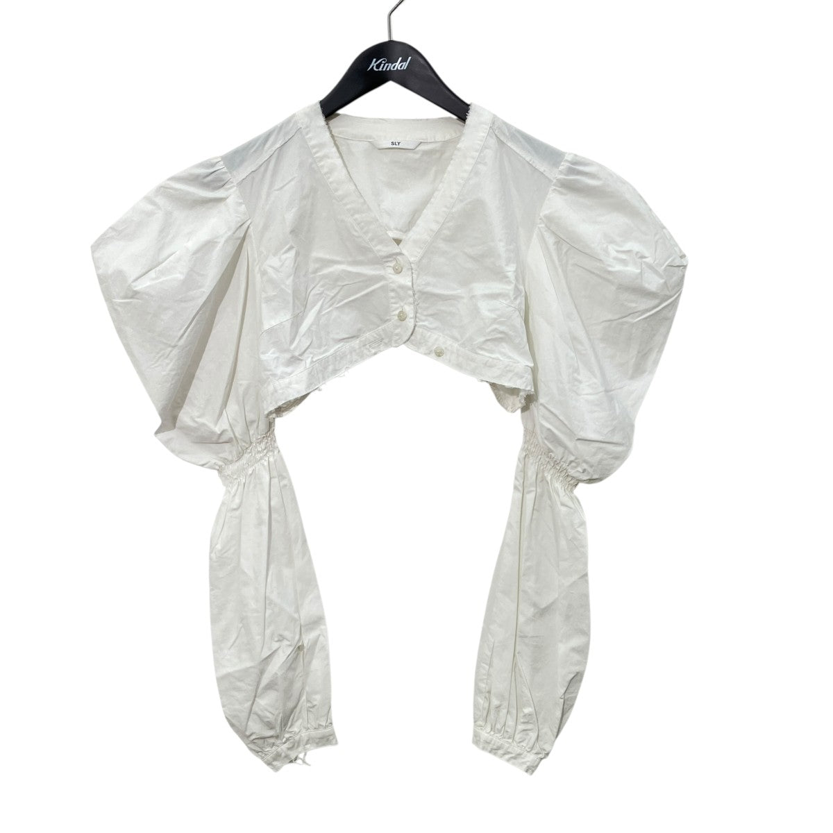 WOVEN LAYER SLEEVE TOPSショートブラウス030GSZ30-1910
