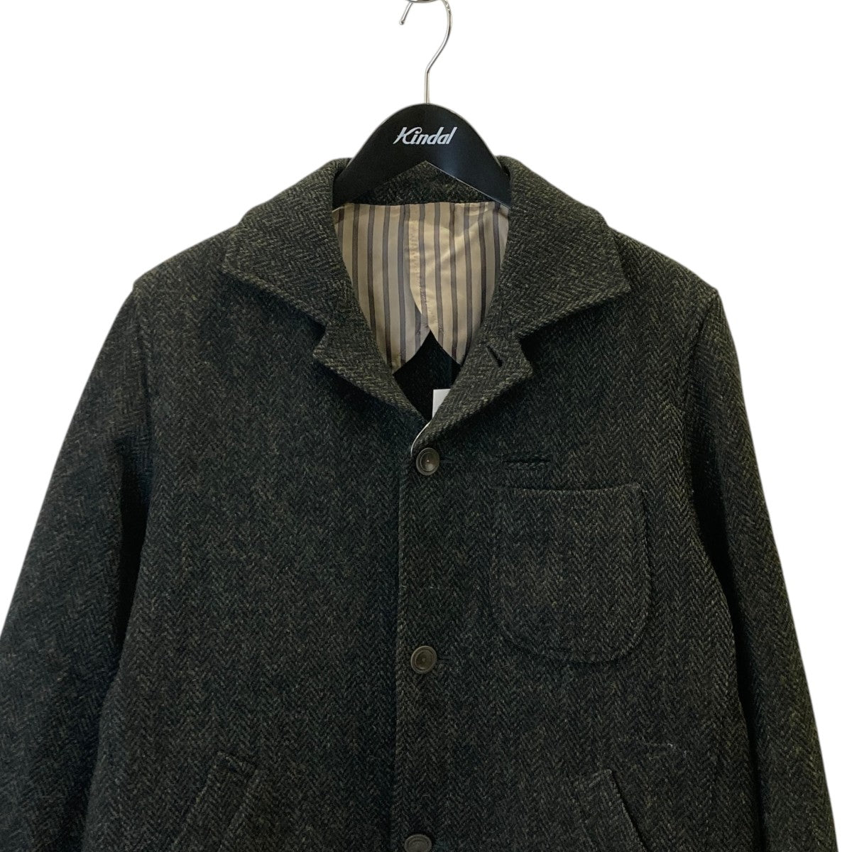 Mojito Harris tweed ジャケット L MOJITO(モヒート) Harris tweedジャケット ダークグリーン サイズ S