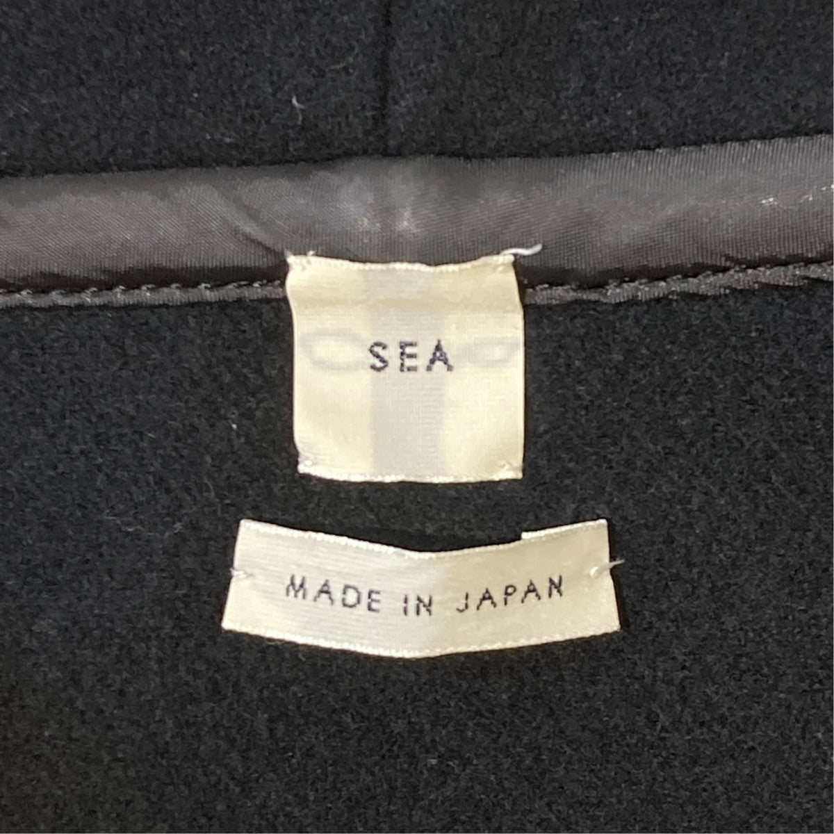 SEA メルトンフーデッドコートコート110318315 古着・中古-4枚目のアイテム画像