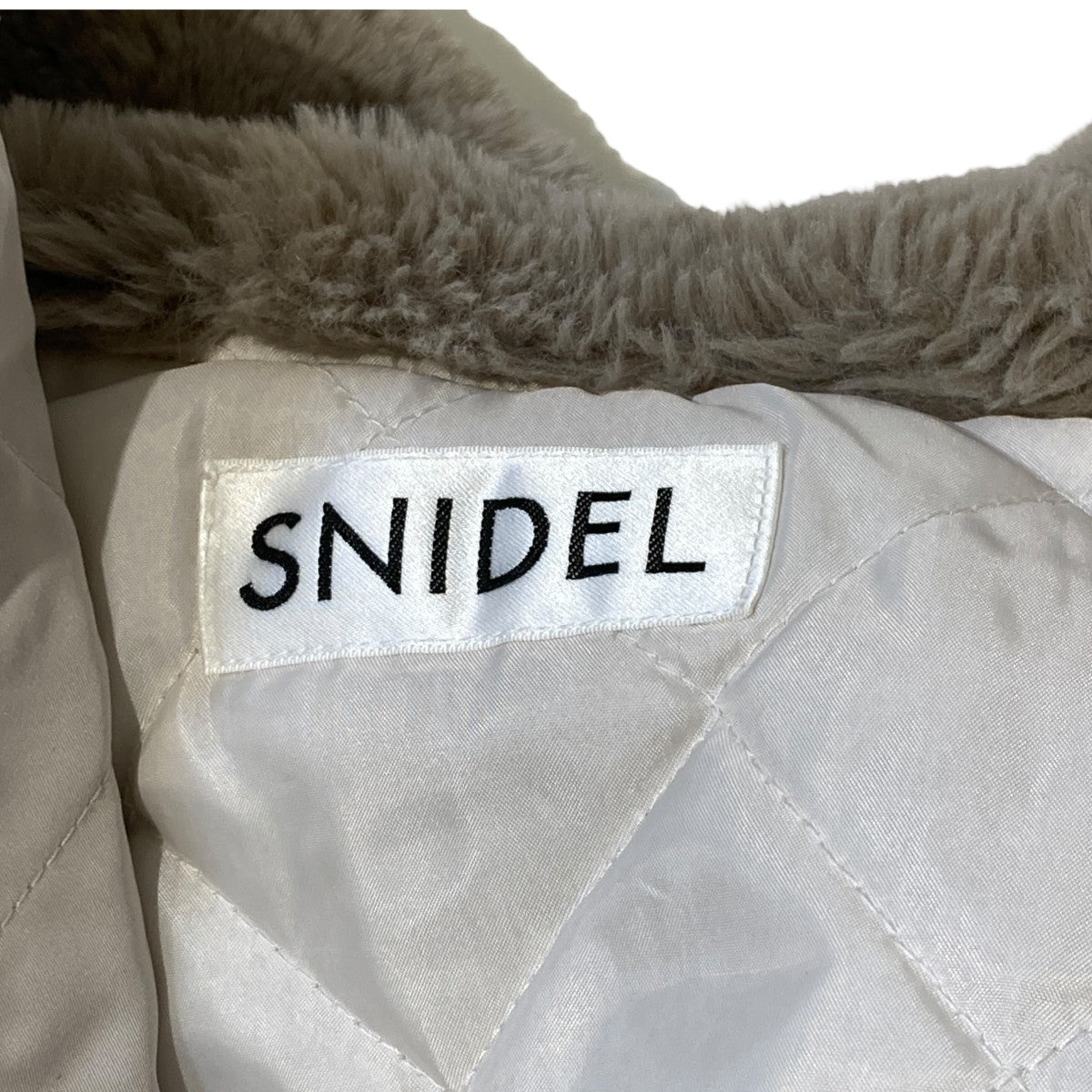 Snidel エコファーカラー MA-1 ブルゾンジャケットSWFJ185011 古着・中古-6枚目のアイテム画像