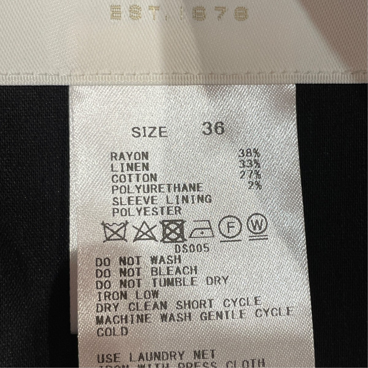 BALLSEY(ボールジー) 25SSLINOストレッチ 1Bテーラードジャケット11-07