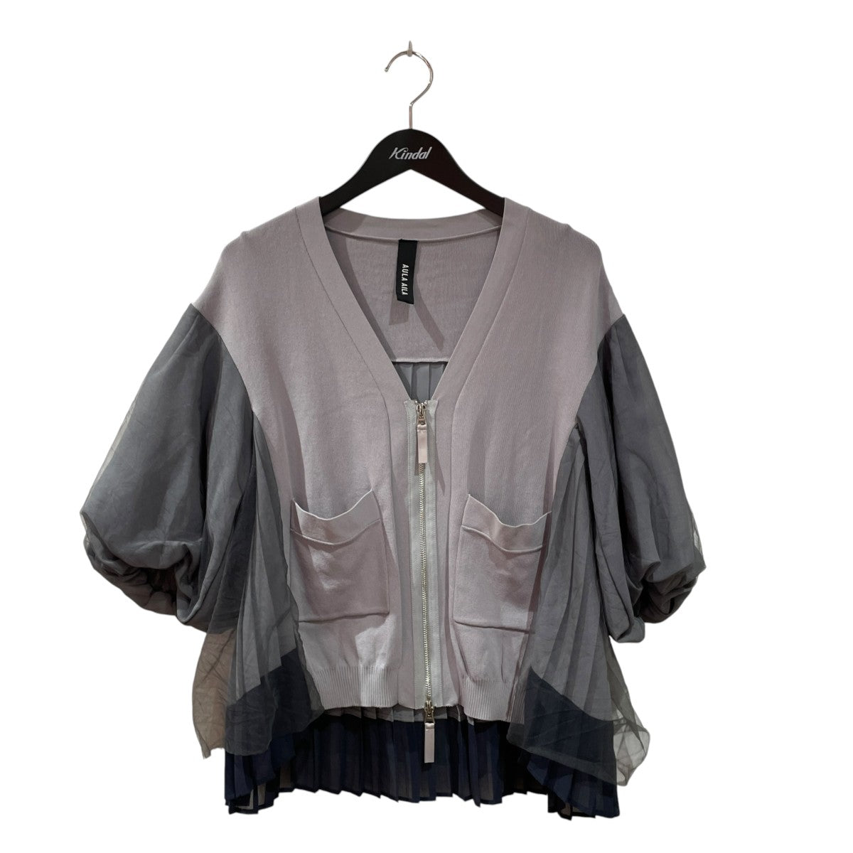 24SSBACK PLEATS CARDIGAN BLOUSONカーディガンブルゾン1242-02001