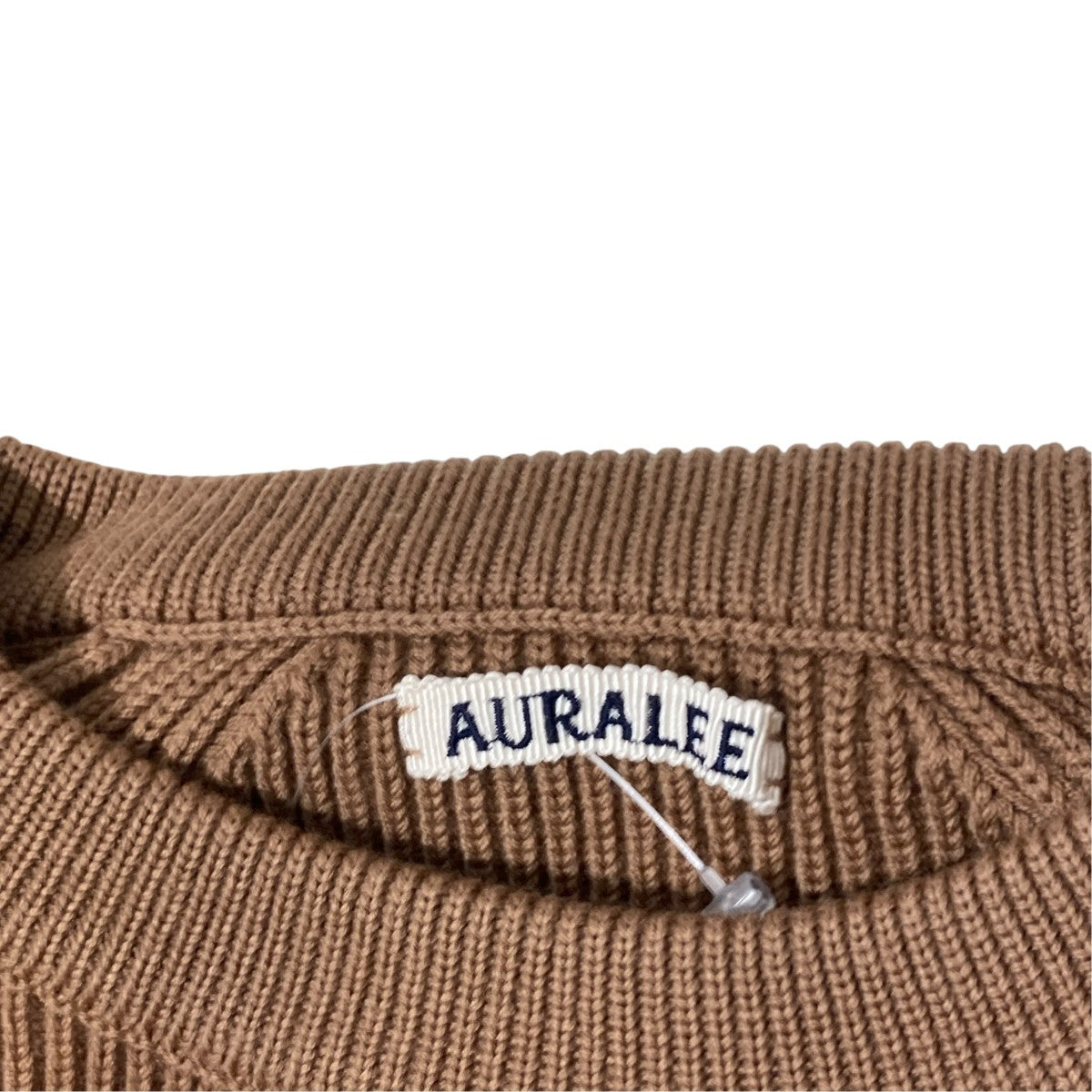 AURALEE SUPER FINE WOOL RIB KNIT RAGLAN PULLOVERセーターA7AP04RK 古着・中古-4枚目のアイテム画像