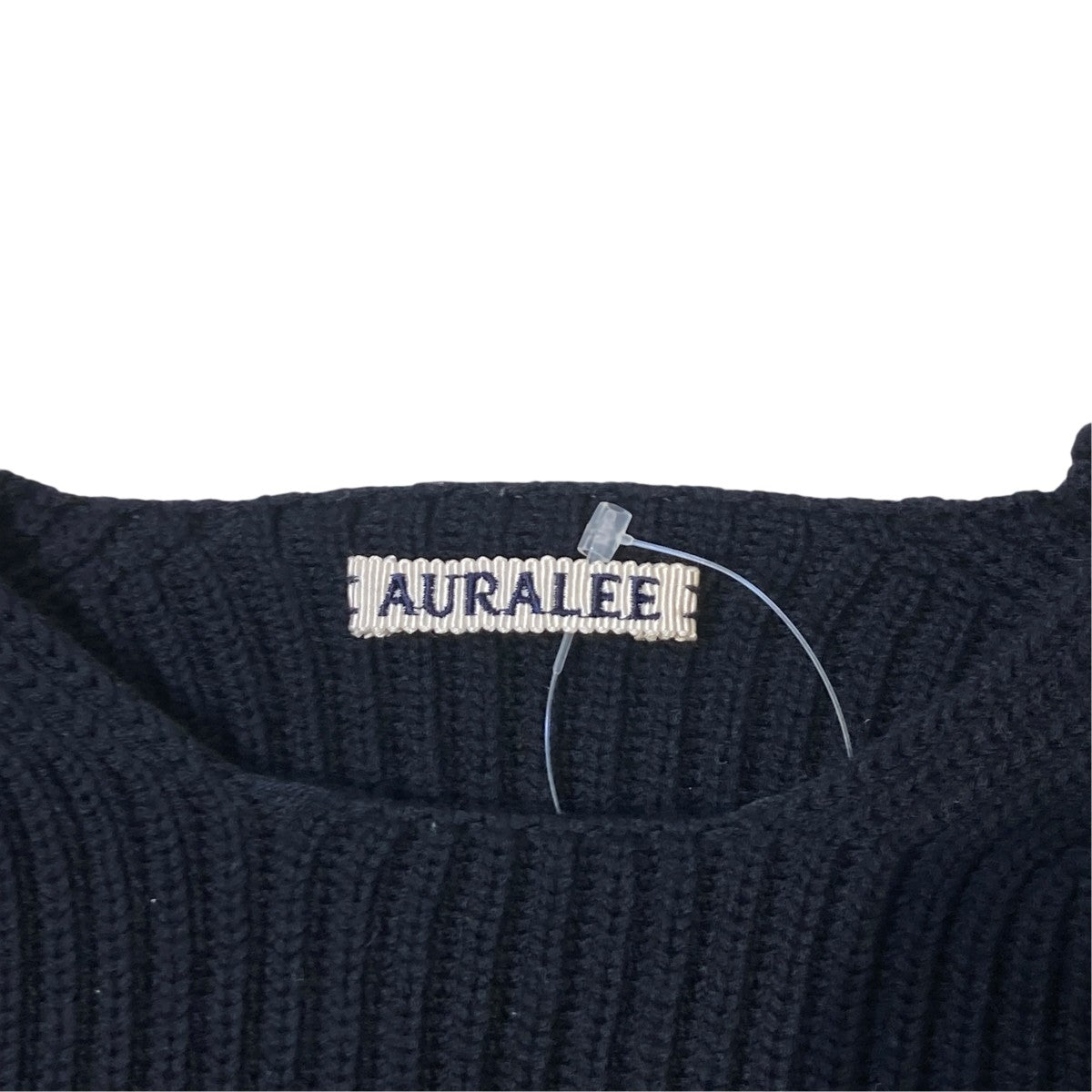 AURALEE SUPER FINE WOOL RIB KNIT BIG P OセーターA6AP05RK 古着・中古-4枚目のアイテム画像